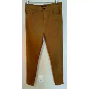 Joe's Jeans The Charlie Ankle Coated Maple Brown Size 32